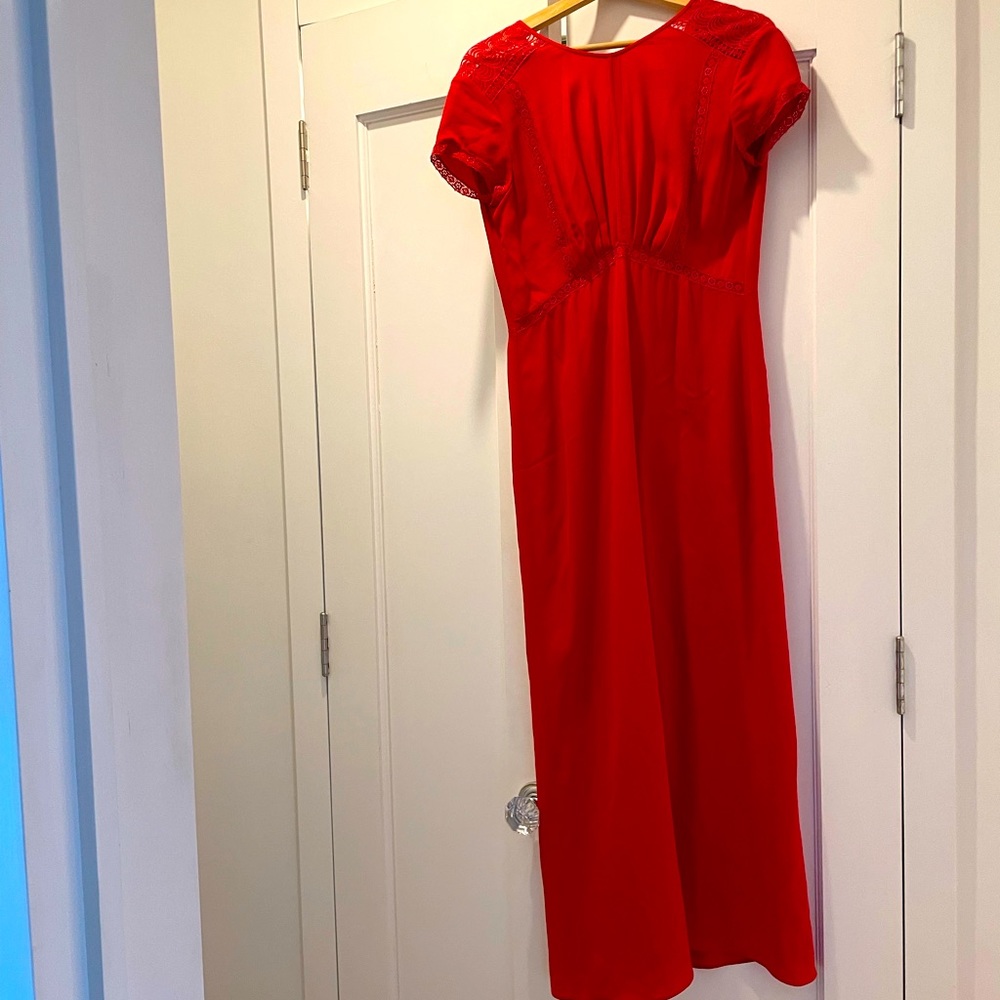 Red silk maxi Yigal Azrouel made in NYC!  Worn once